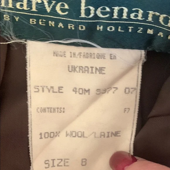 Harve Benard Gray Mini Pencil Skirt for Work - Picture 2 of 2